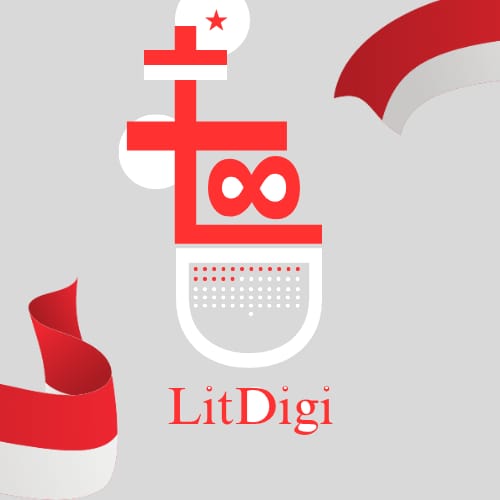 Logo LitDigi Event HUT RI 2026